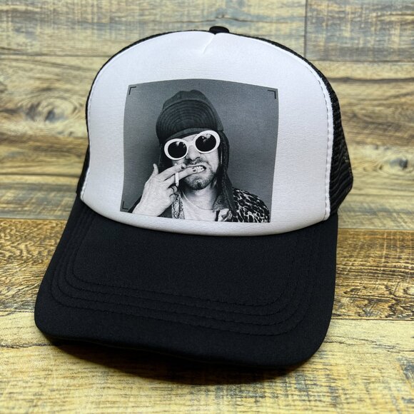 Unbranded | Accessories | Kurt Cobain Mens Trucker Hat Black Snapback ...